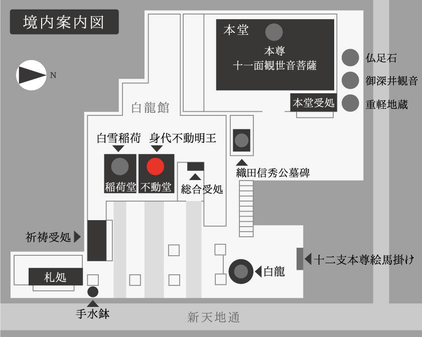 名古屋市中区大須 万松寺の境内案内